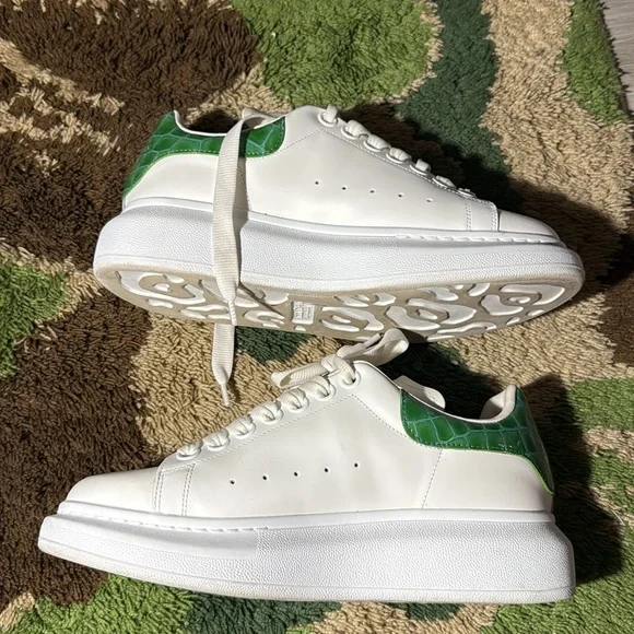 Alexander McQueen White High-Top Sneakers - Picture 3 of 5